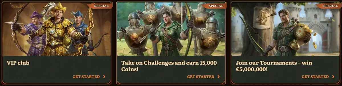 Speciale aanbiedingen van WildRobin Casino